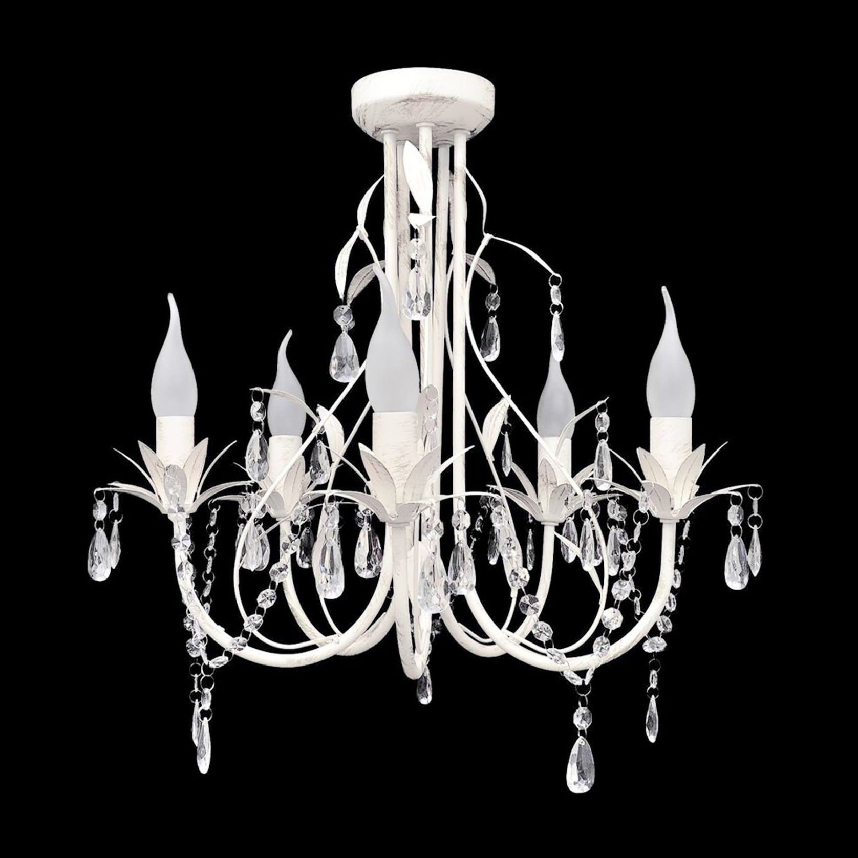 Harmony | Leaf Chandelier - White gallery detail image