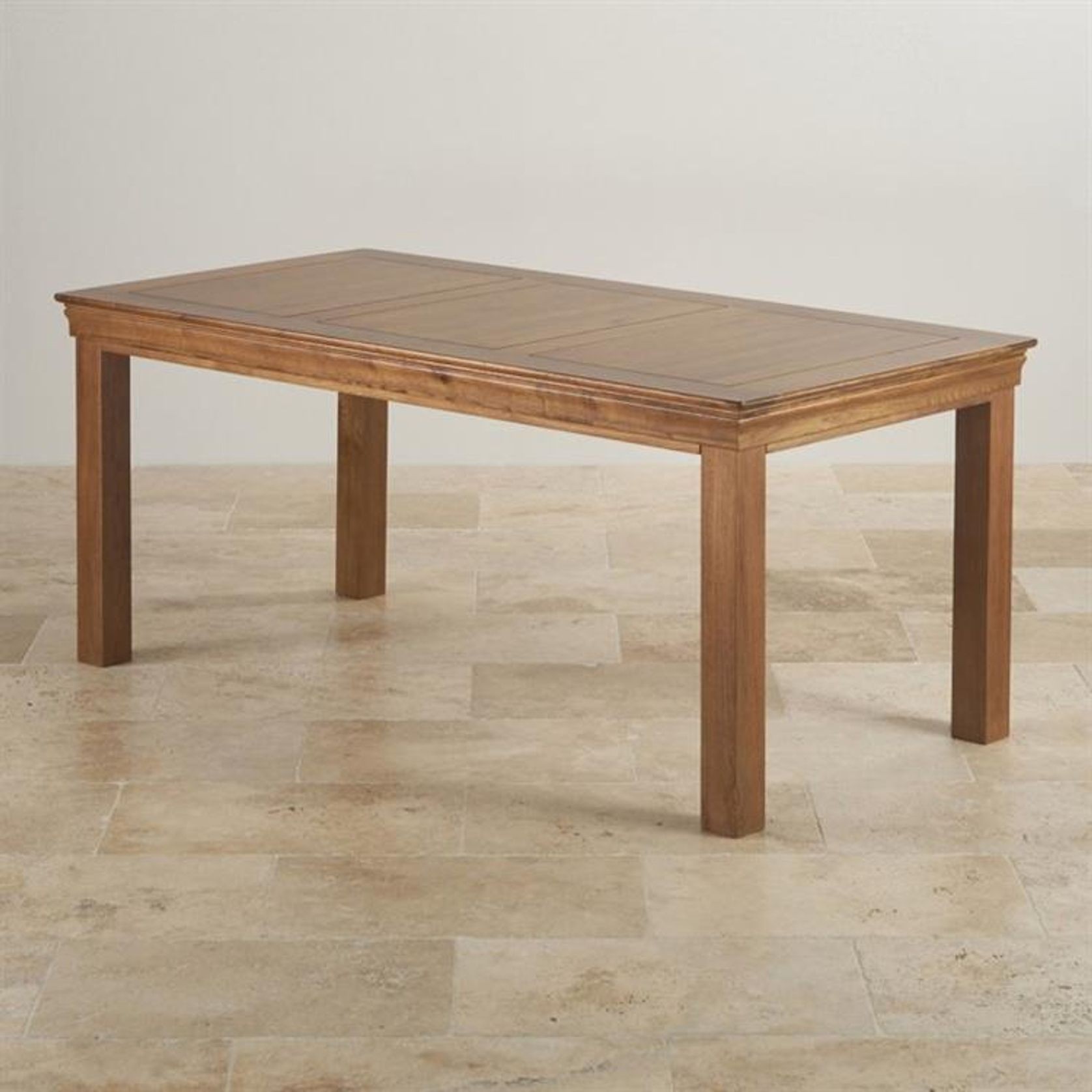 French Rustic Solid Oak 1.8M Dining Table gallery detail image