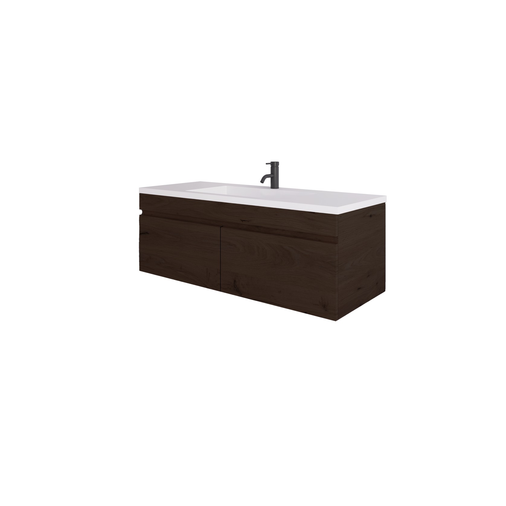 Code Lux 1500 Wall Hung 2 Drawer Vanity Range - 5 Colours gallery detail image