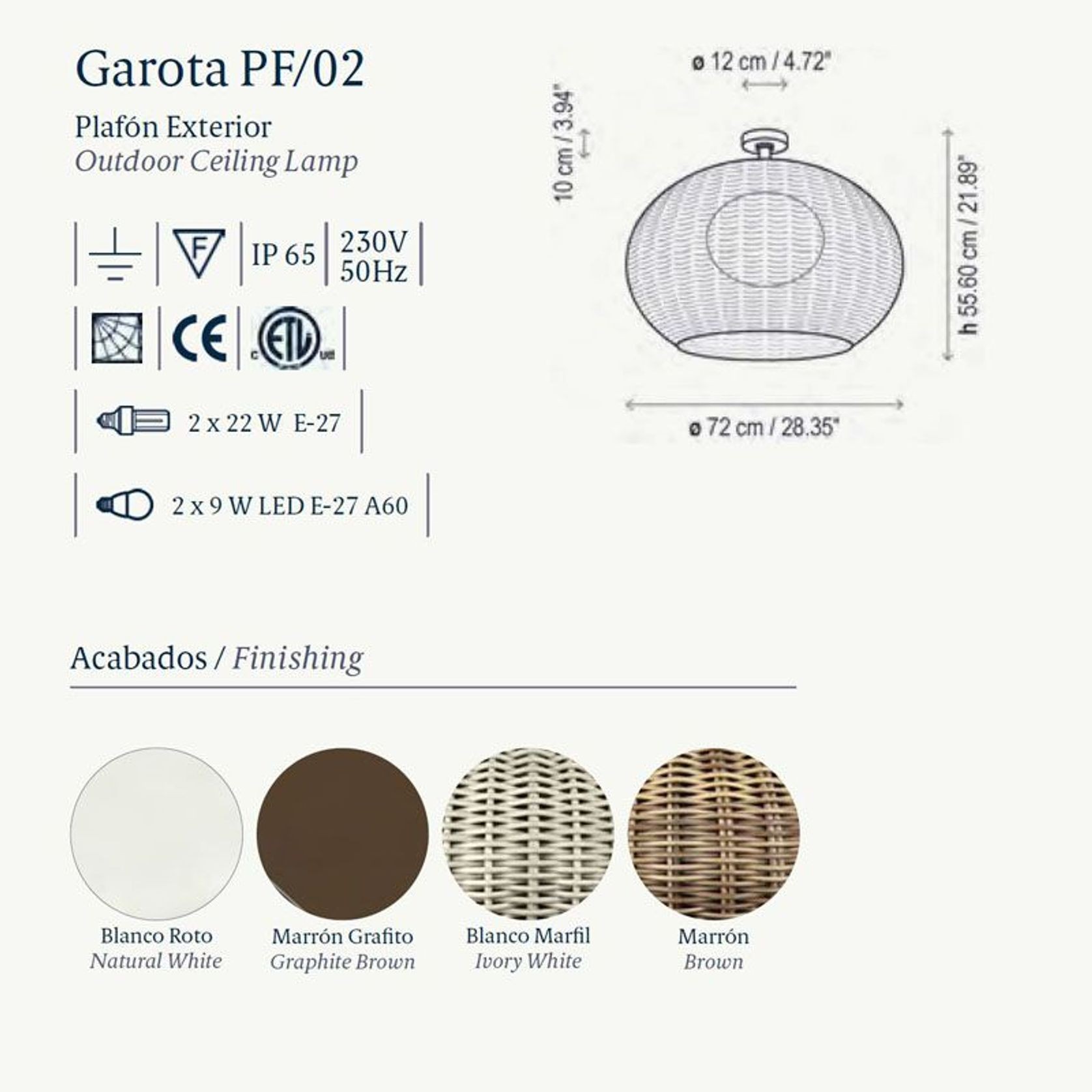 Garota PF/02 Ceiling Light gallery detail image
