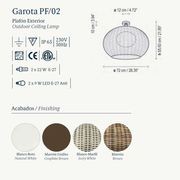 Garota PF/02 Ceiling Light gallery detail image