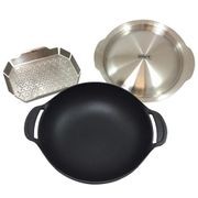 Weber GBS Cast Iron Wok and Steamer gallery detail image