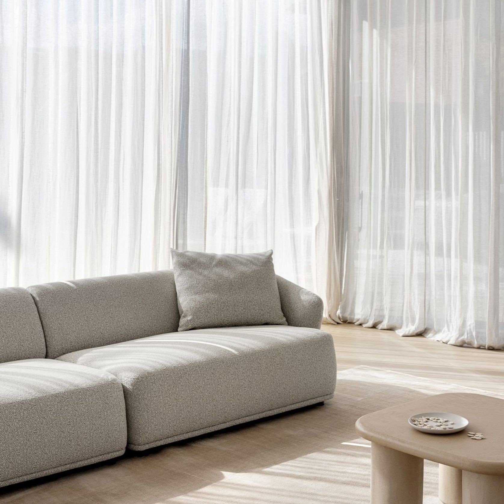 Gemma 2 Piece Sofa | Stone gallery detail image