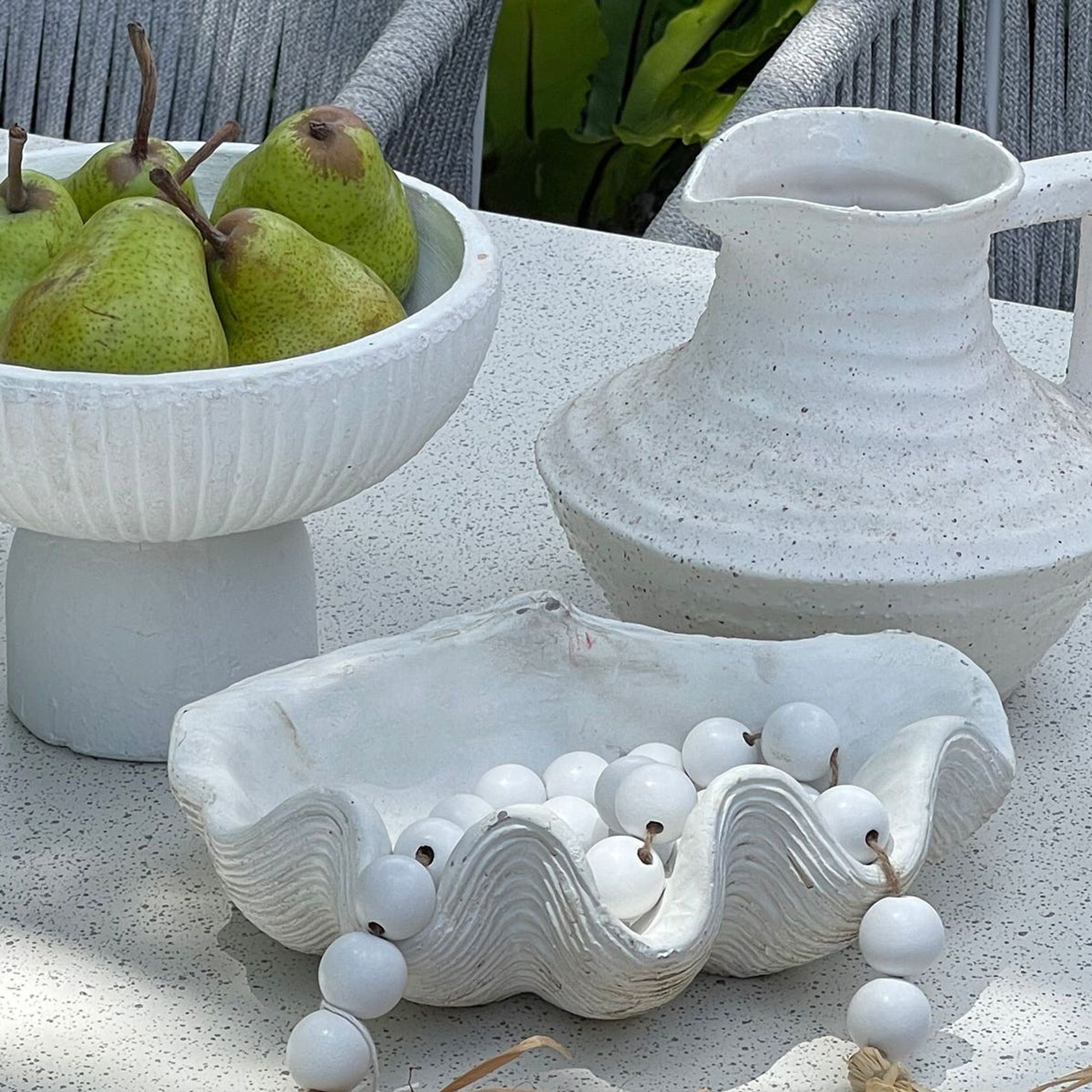 Geo Terrazzo Outdoor Cement 150cm Round Table gallery detail image