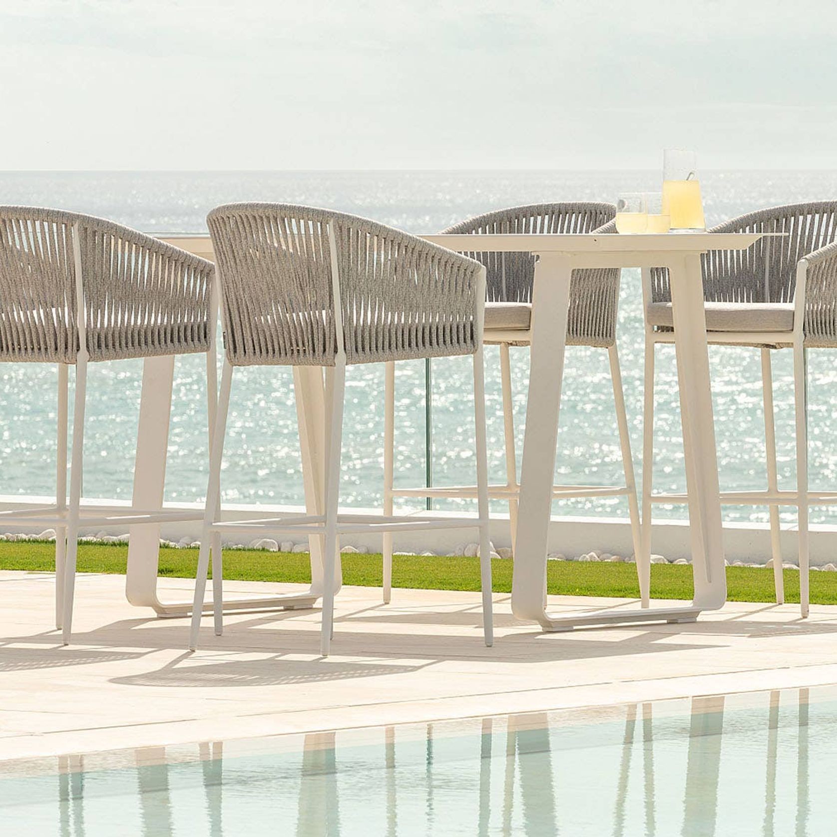 Gizella Outdoor Rope Bar Chair gallery detail image