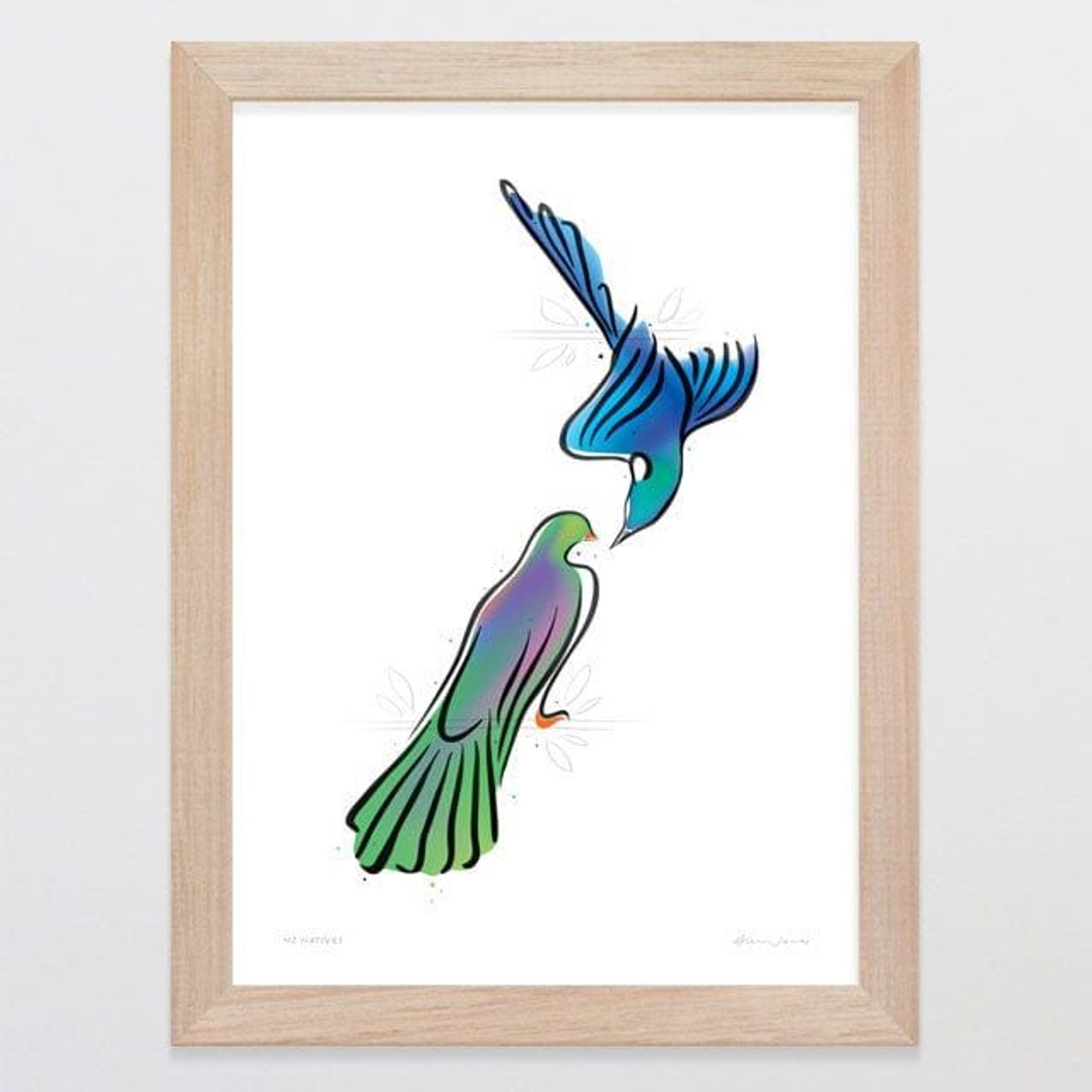 NZ Natives Art Print ArchiPro NZ