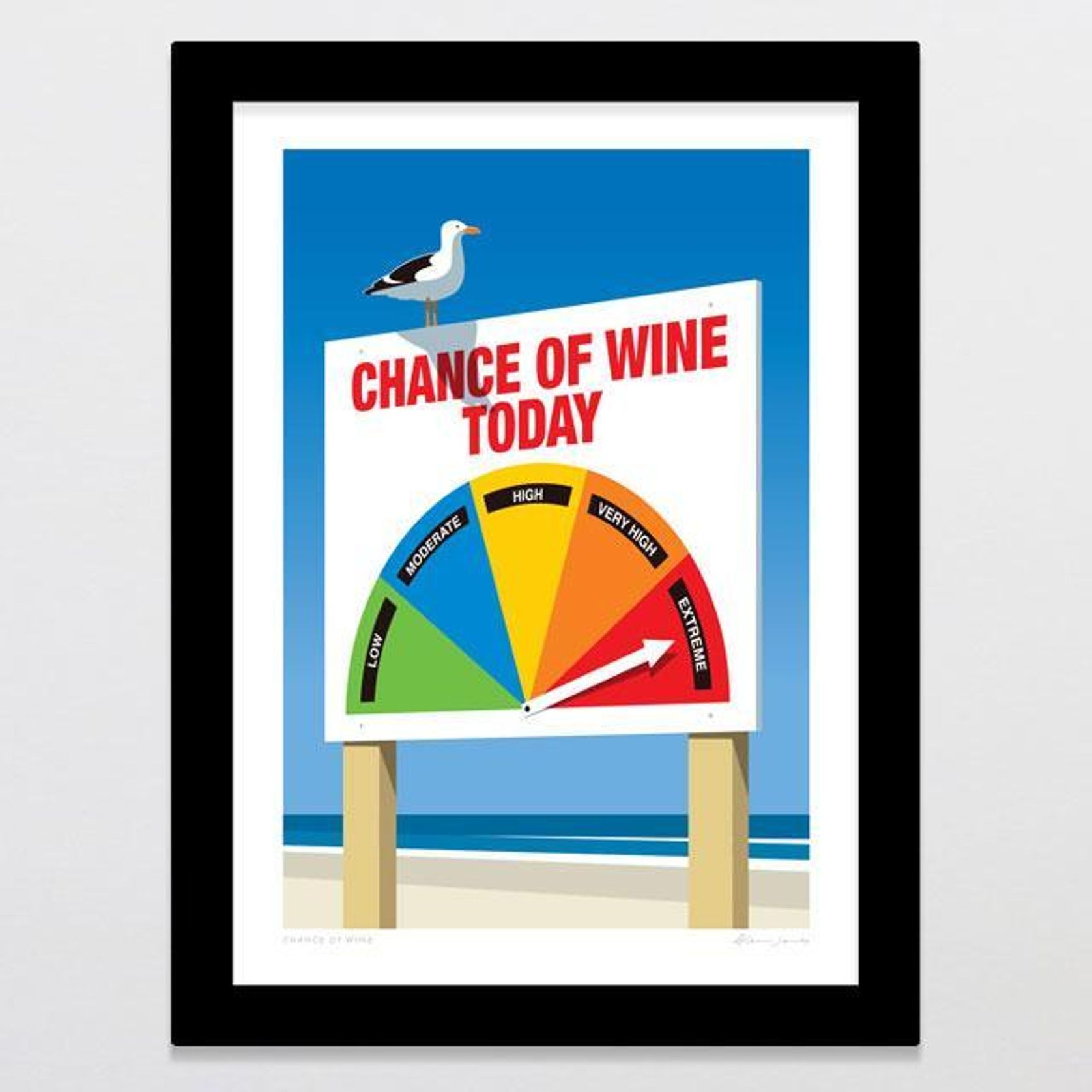 Chance Of Wine Art Print gallery detail image