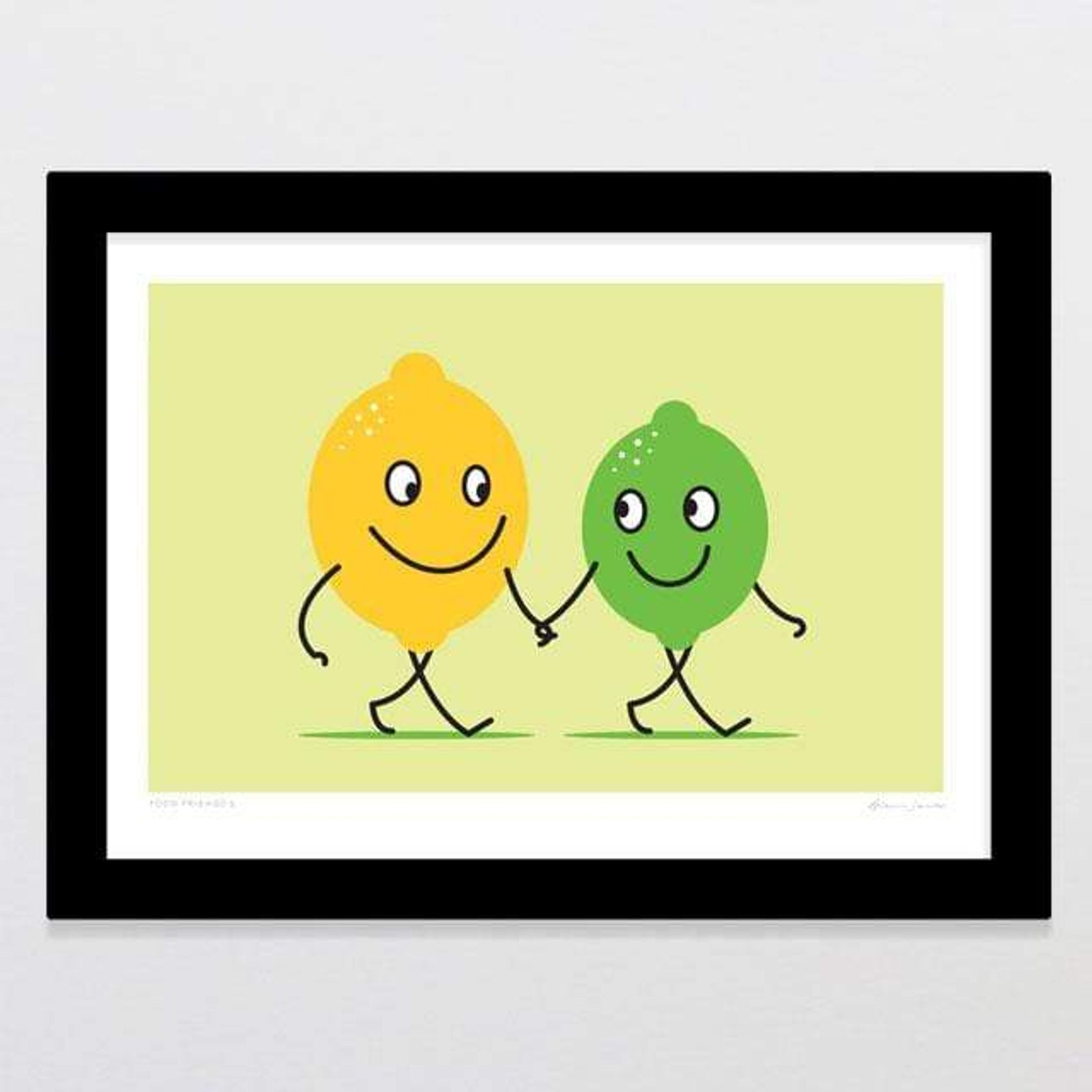Food Friends 5 - Lemon & Lime Art Print gallery detail image