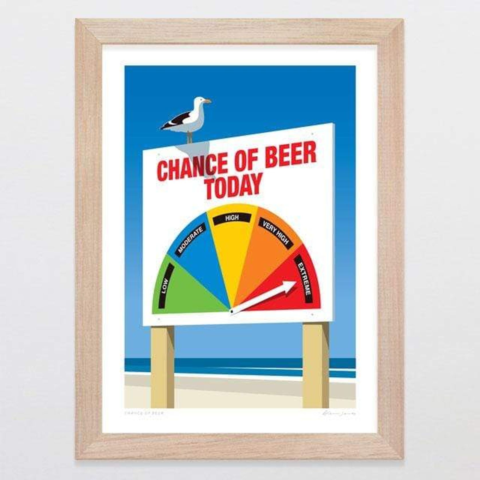 Chance Of Beer Art Print gallery detail image