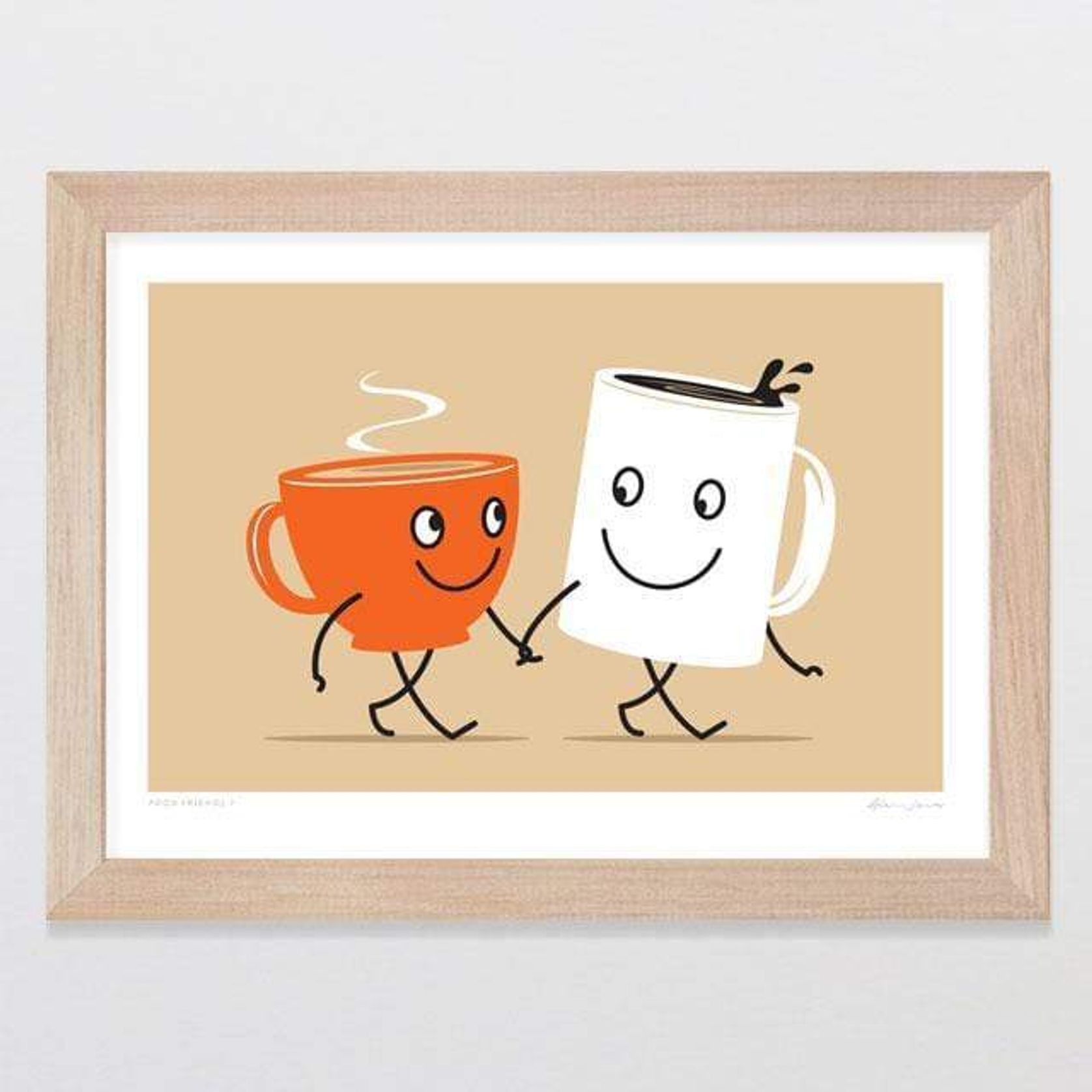Food Friends 7 - Tea & Coffee Art Print gallery detail image