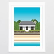 Beach Cottage Art Print gallery detail image