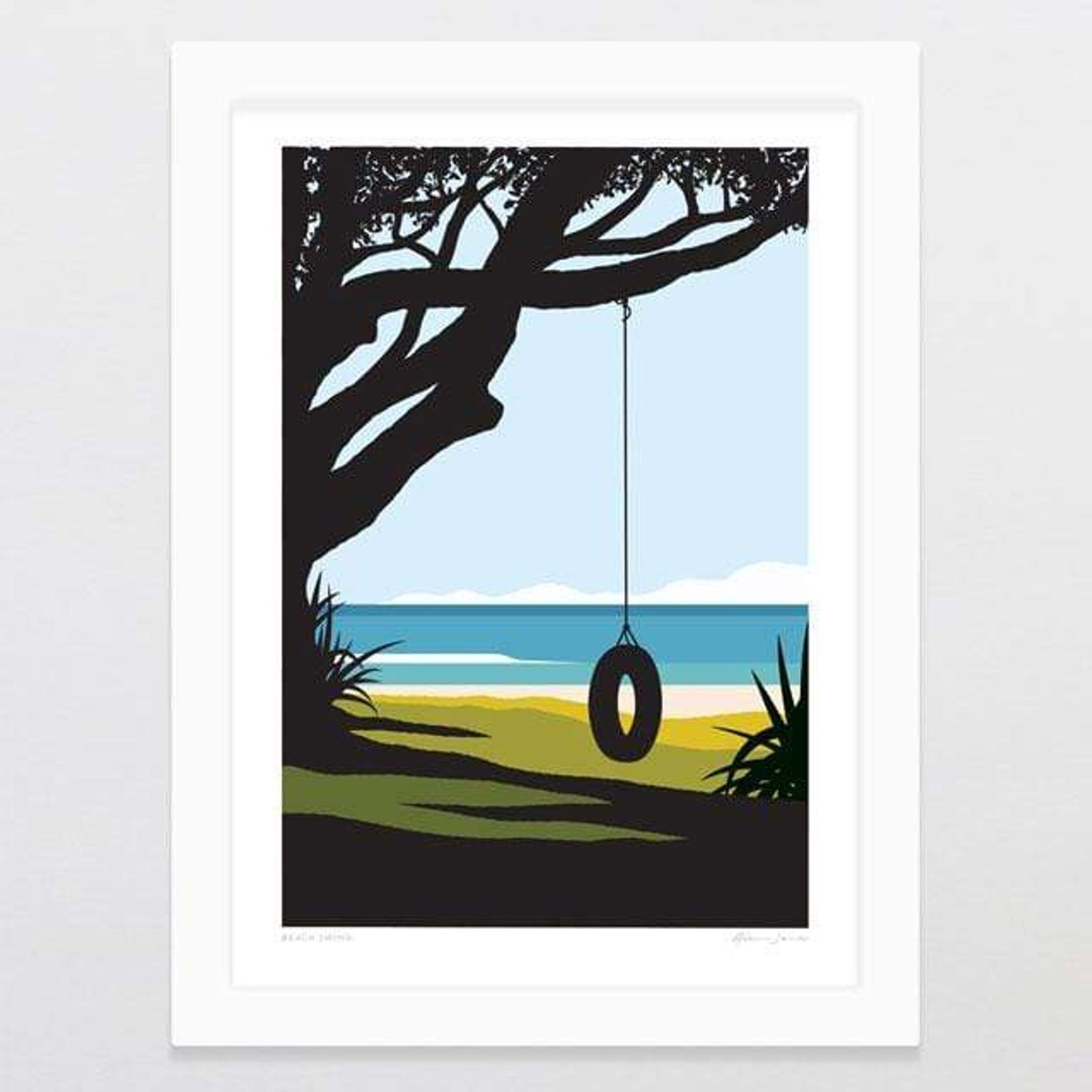 Beach Swing Art Print gallery detail image