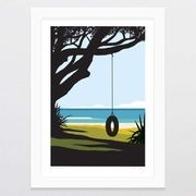Beach Swing Art Print gallery detail image