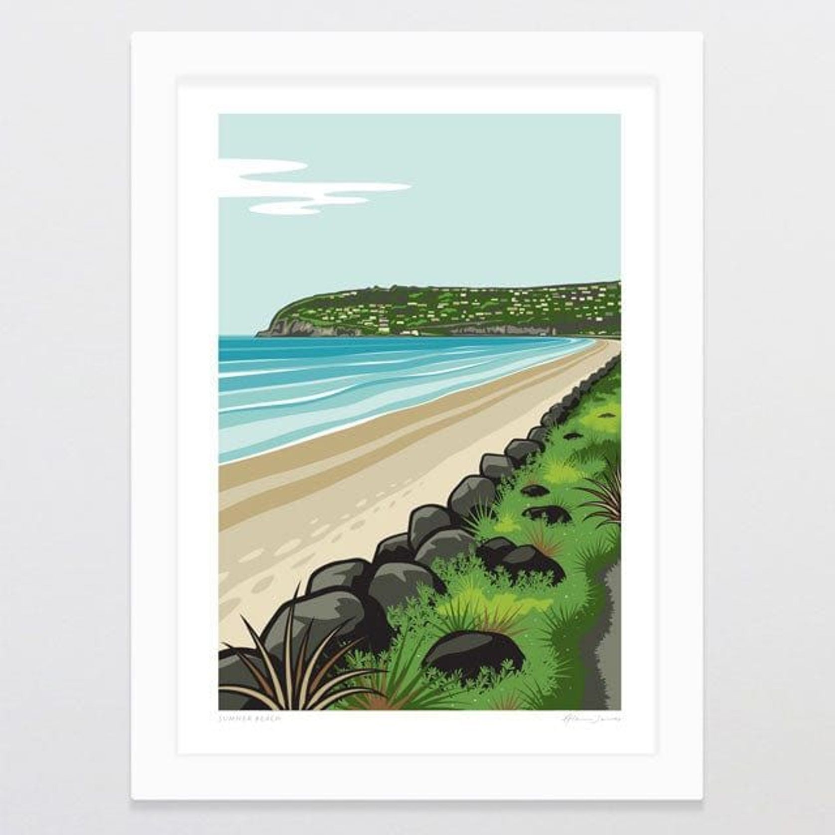 Sumner Beach Art Print gallery detail image