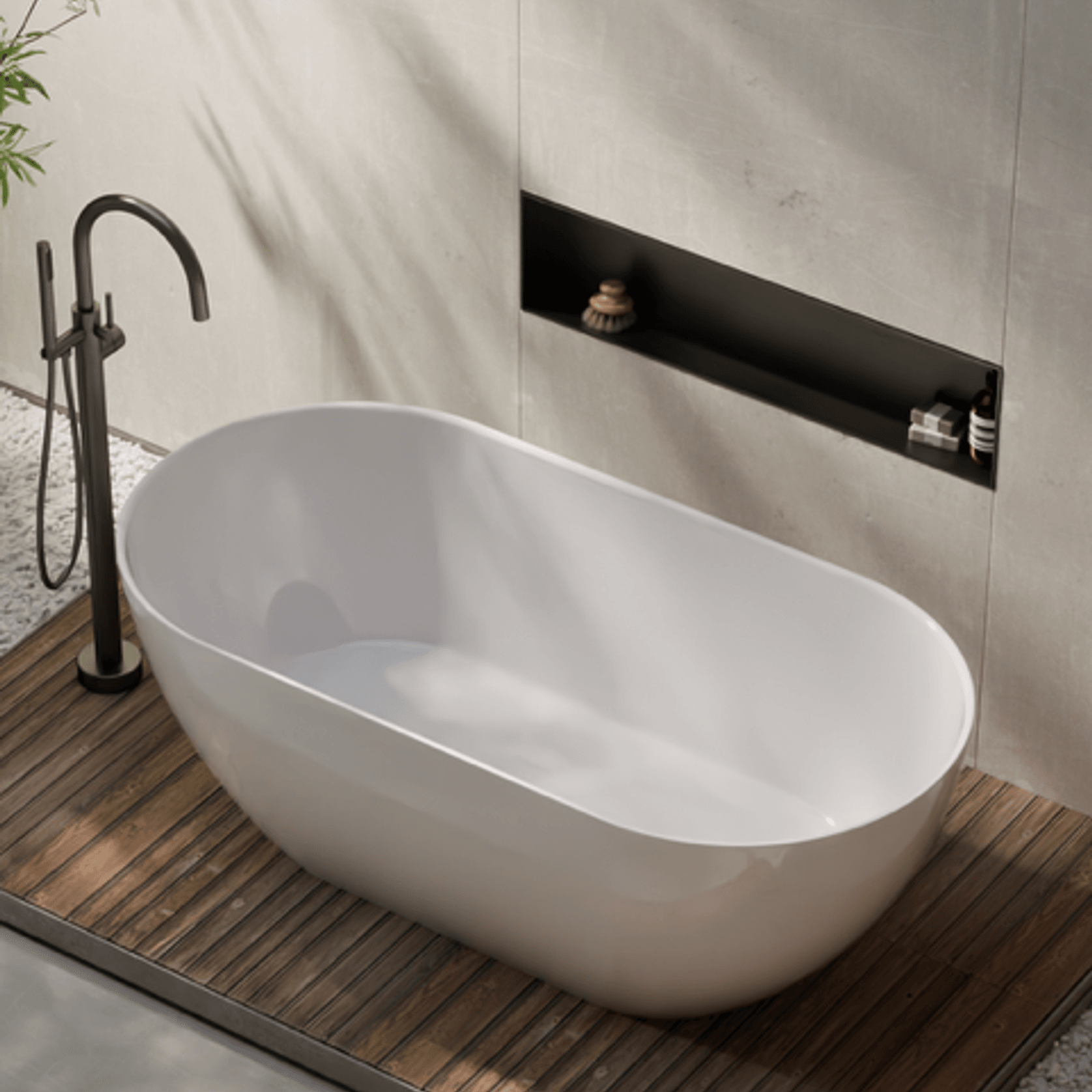 Villastone Halo 1500 Freestanding Bath gallery detail image