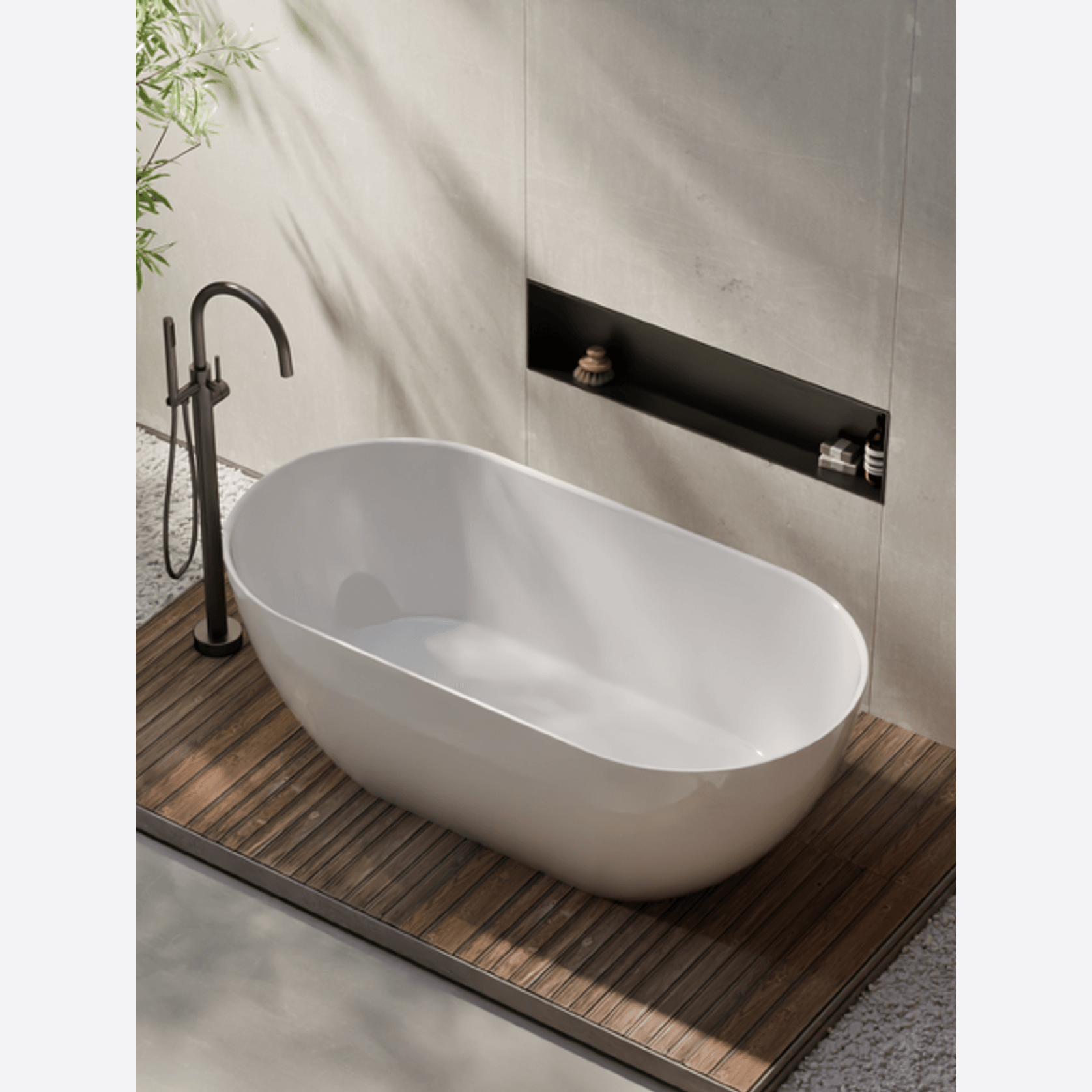 Villastone Halo 1500 Freestanding Bath gallery detail image