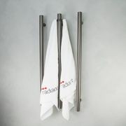 Radiant Vertical Single  Towel Rail 40 x 950mm - Gun Metal Grey gallery detail image