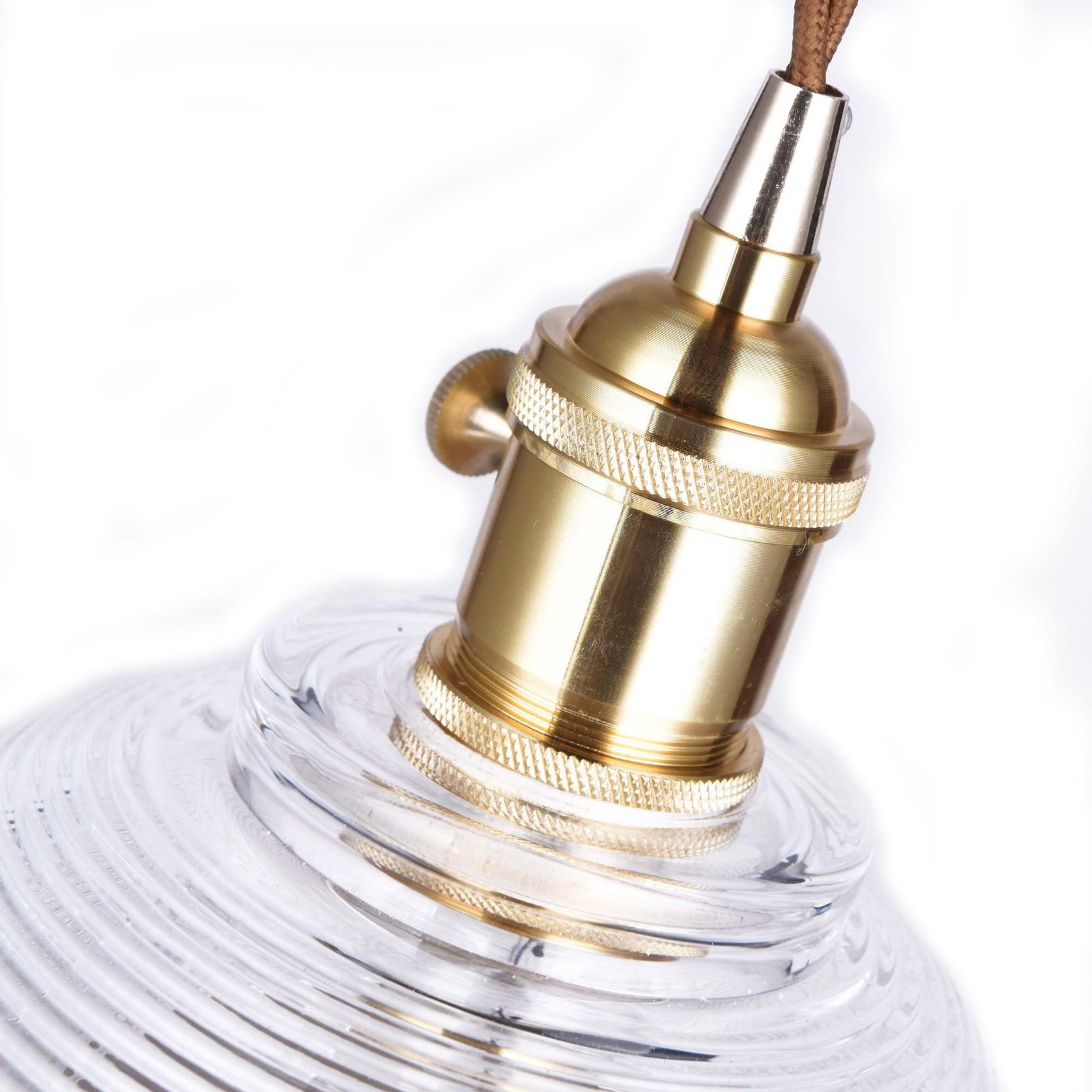 Vintage Glass Pendant Light - Emmie gallery detail image