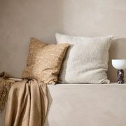 Baya Triton Cushion - Stone | 100% Linen gallery detail image