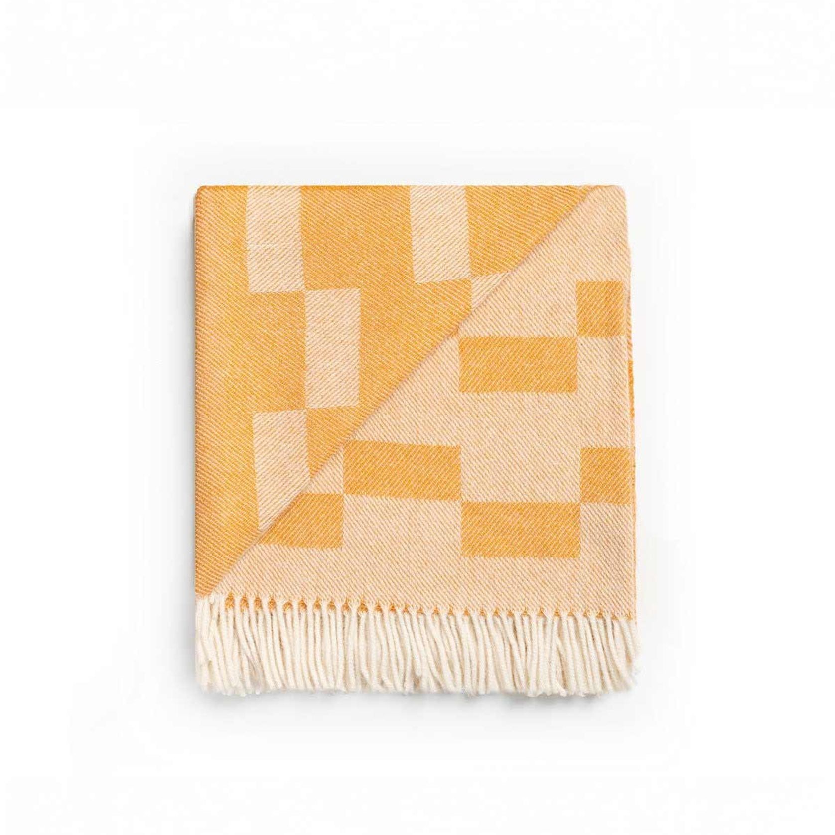 Ruanui Station Lambswool Throw - Gowdys Gold gallery detail image