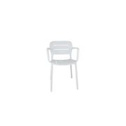 Grace Resin Arm Dining Chair - White gallery detail image