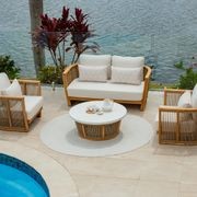 Granada 4pc Rope Outdoor Lounge Setting - 2 Seater - Rope Table gallery detail image