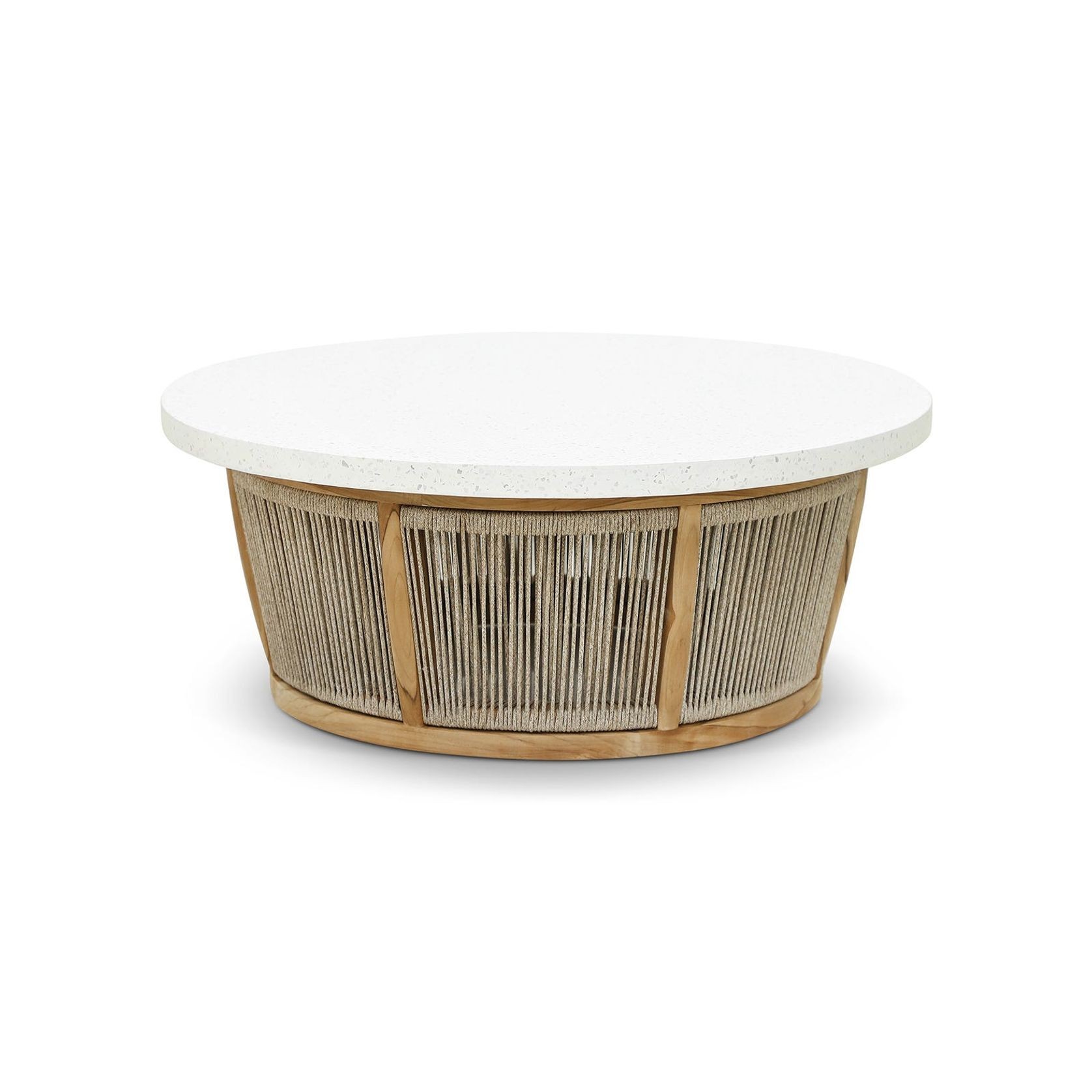 Granada Outdoor Teak / Rope Coffee Table gallery detail image