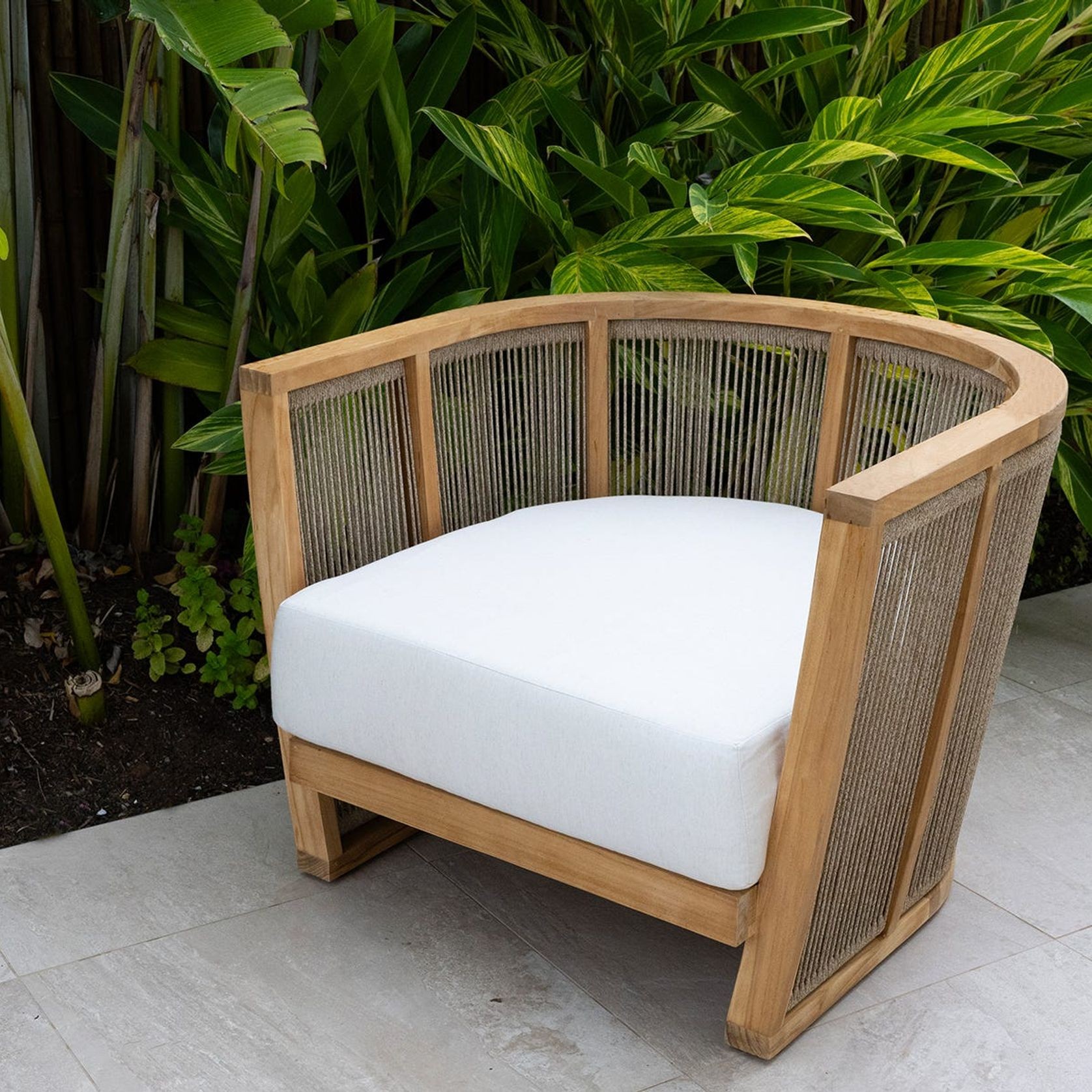 Granada 4pc Rope Outdoor Lounge Setting - 3 Seater gallery detail image