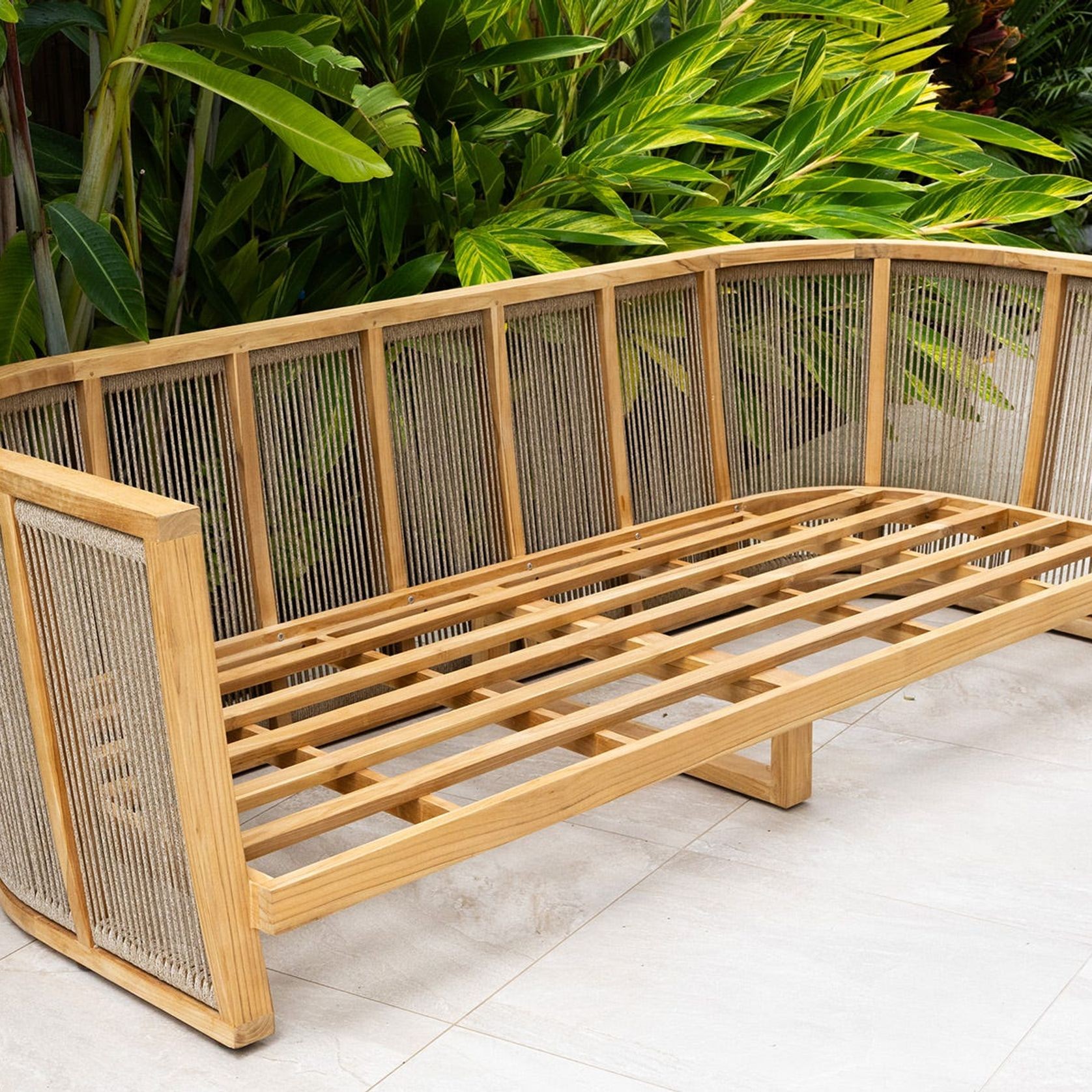 Granada 4pc Rope Outdoor Lounge Setting - Rope Coffee Table gallery detail image