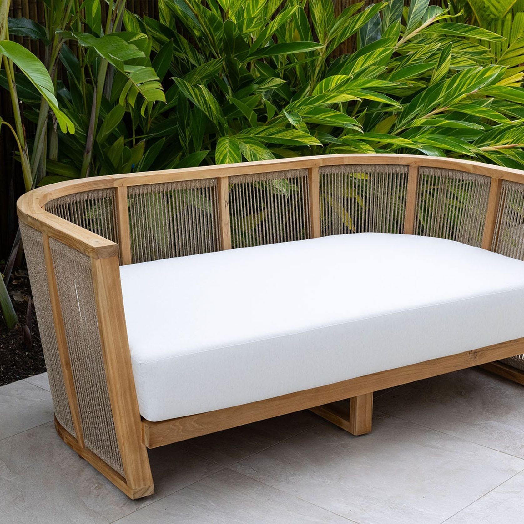 Granada 4pc Rope Outdoor Lounge Setting - 2 Seater - Granada Table gallery detail image