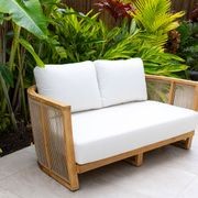 Granada 4pc Rope Outdoor Lounge Setting - 2 Seater - Rope Table gallery detail image