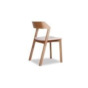 Merano Dining Chair - Natural Oak - White Pad - by TON gallery detail image