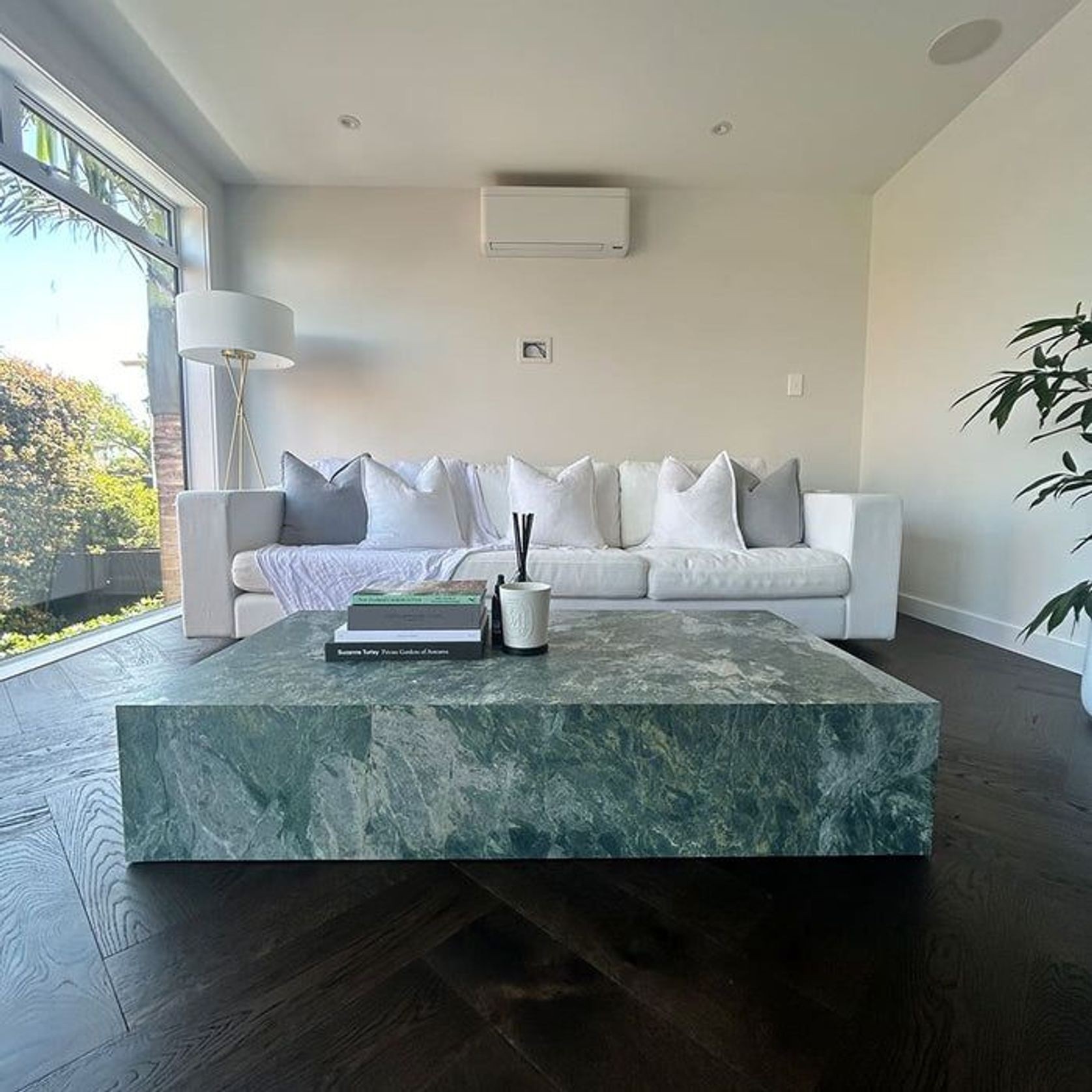 Block Coffee Table - Green Marble - Large | Natural Stone Co. gallery detail image