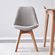 Greenland Dining Chair With Neutral Solid Oak Legs gallery detail image