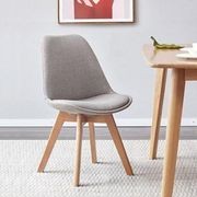 Greenland Dining Chair With Neutral Solid Oak Legs gallery detail image