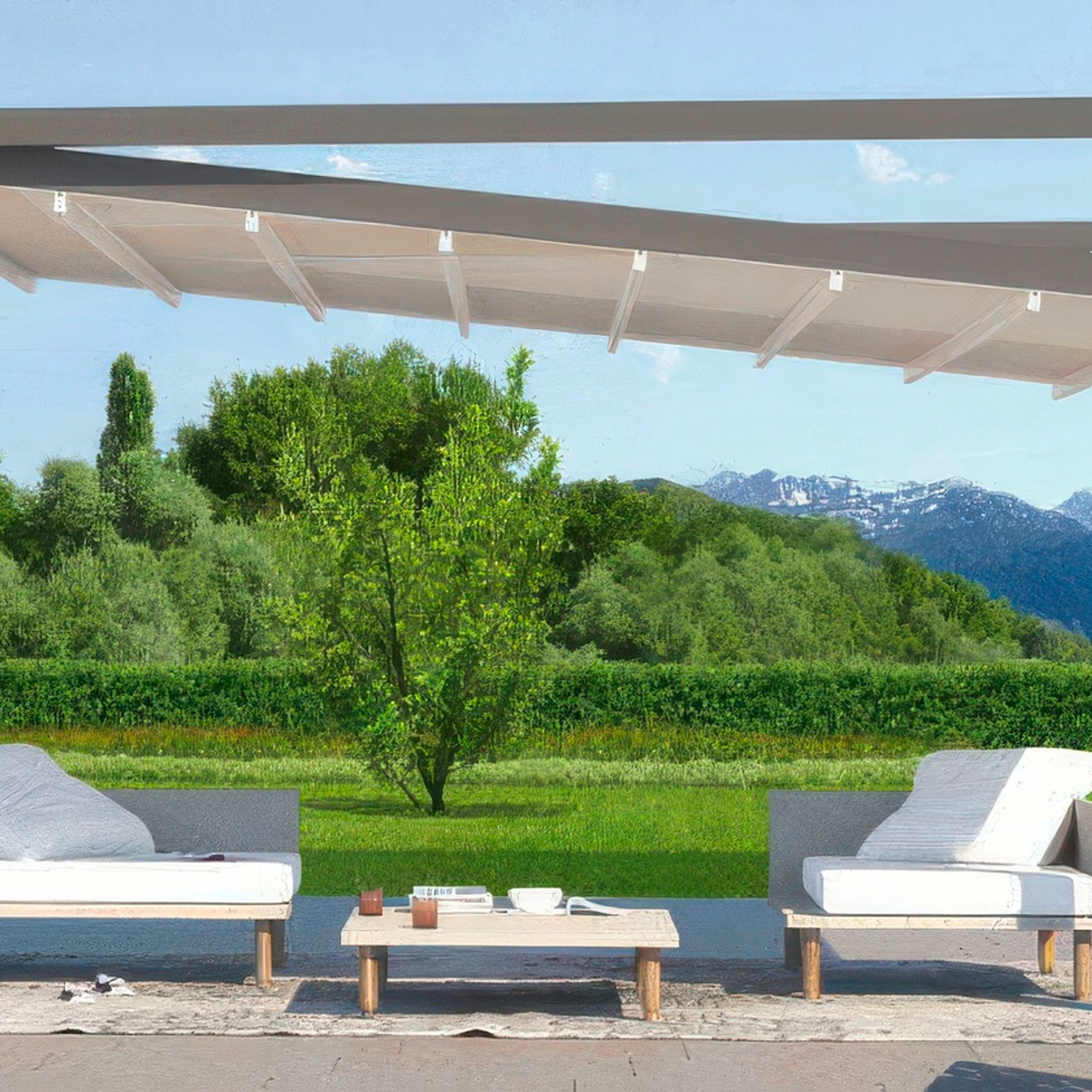 Leiner Sunrain Q Retractable Roof Pergola gallery detail image