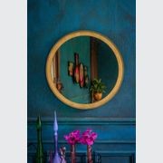 Gold Leaf Round Wall Mirror gallery detail image