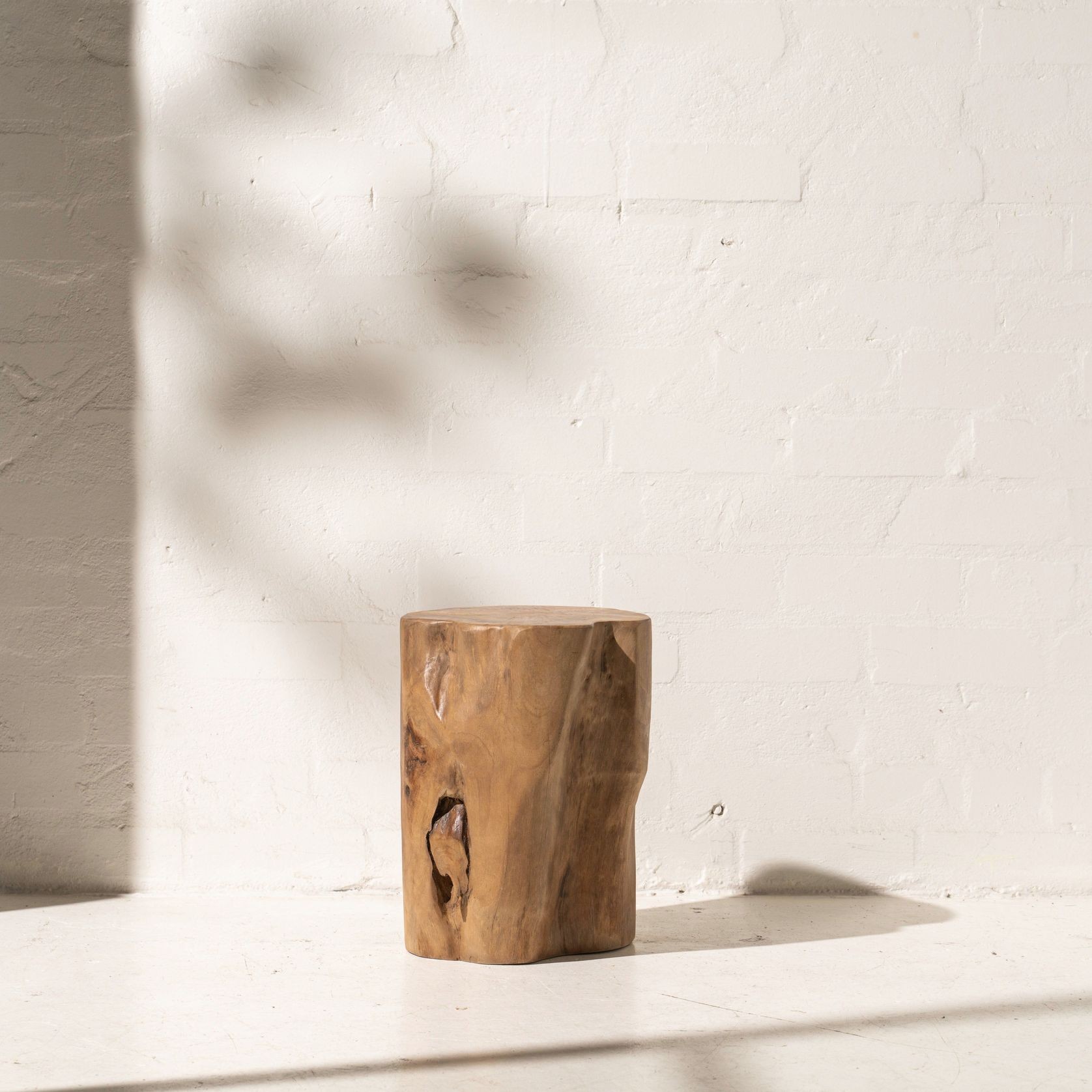 Hadi Natural Tree Stump Stool gallery detail image