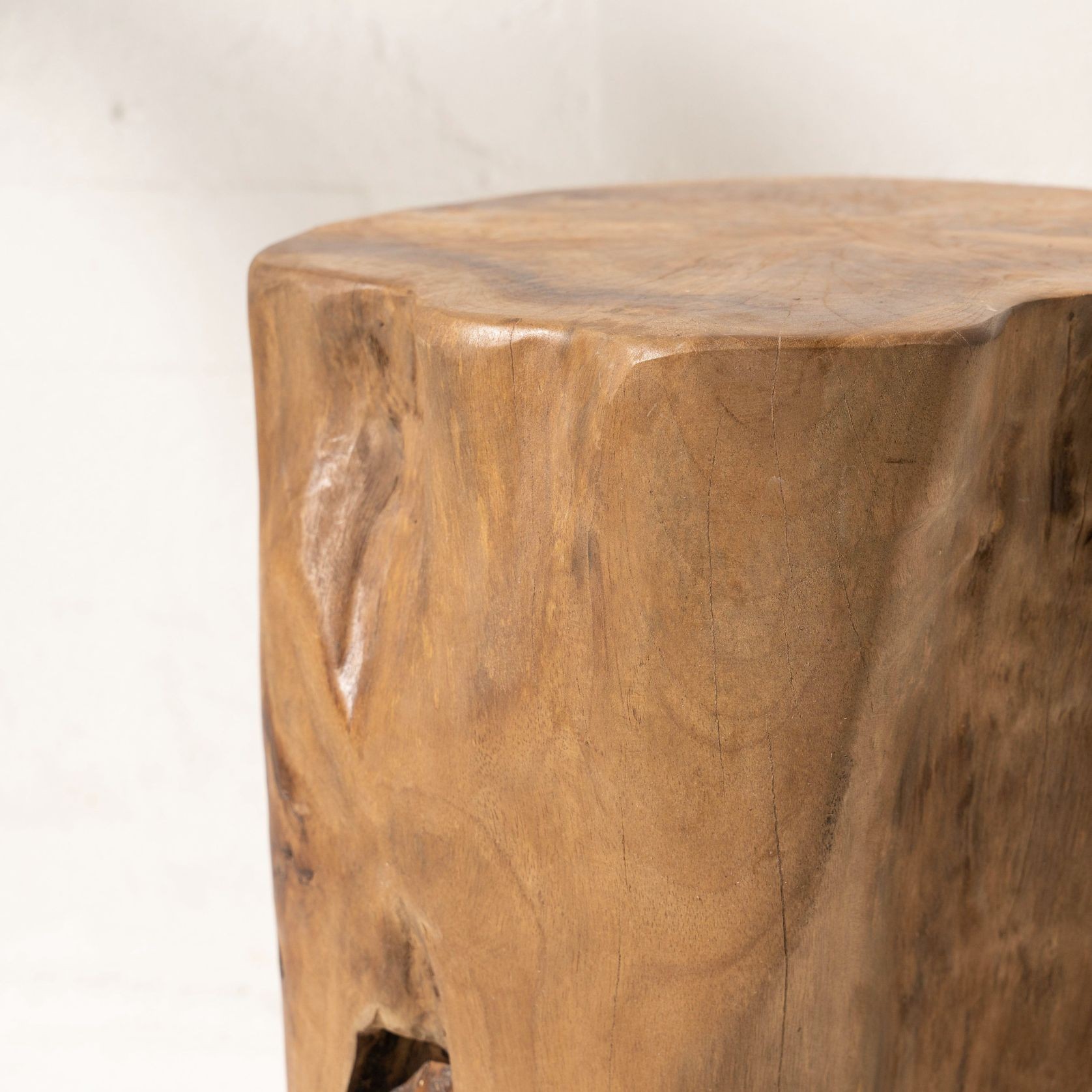 Hadi Natural Tree Stump Stool gallery detail image