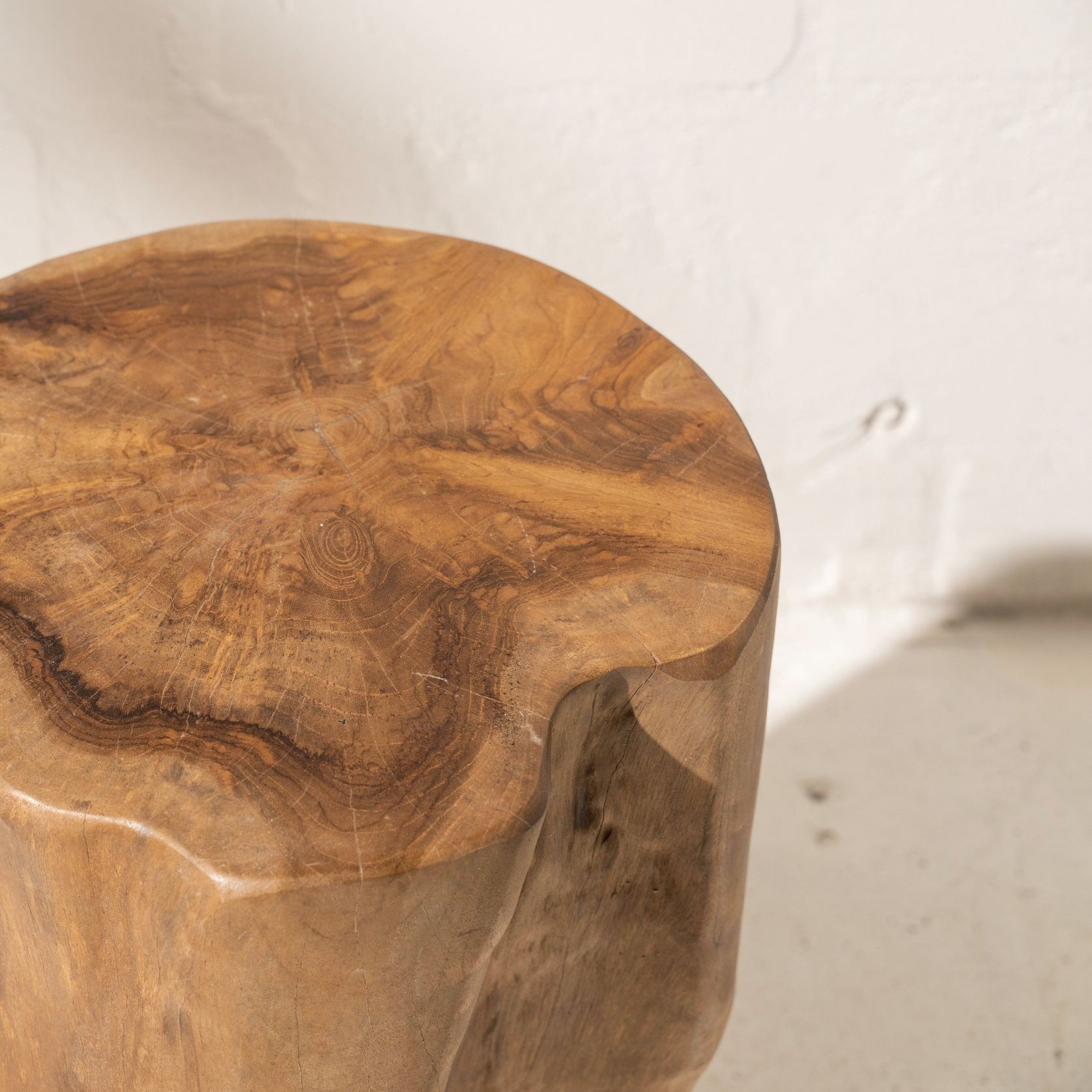 Hadi Natural Tree Stump Stool gallery detail image