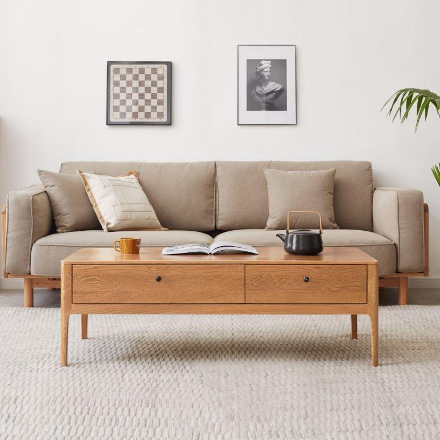 Hampton Honey Oak Coffee Table ArchiPro NZ