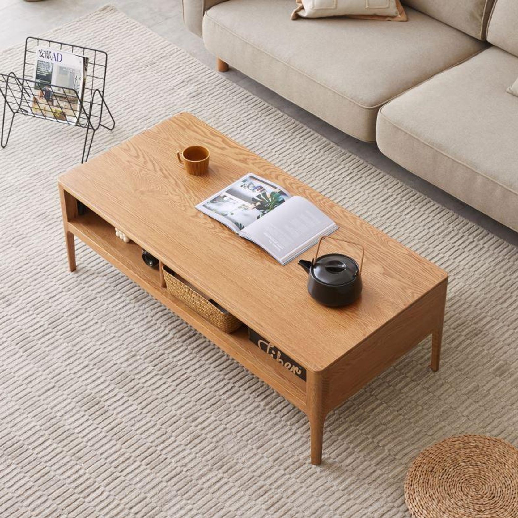 Hampton Honey Oak Coffee Table ArchiPro NZ