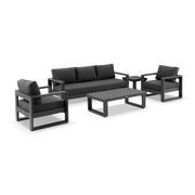 Harbour 4pc Lounge Set - Charcoal gallery detail image