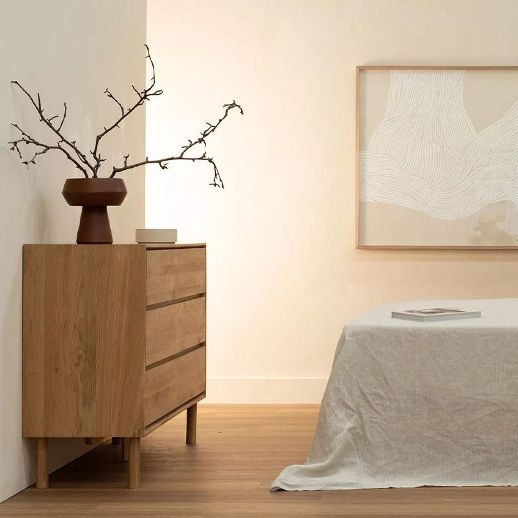 Harmony 3 Drawer Chest - Oak gallery detail image