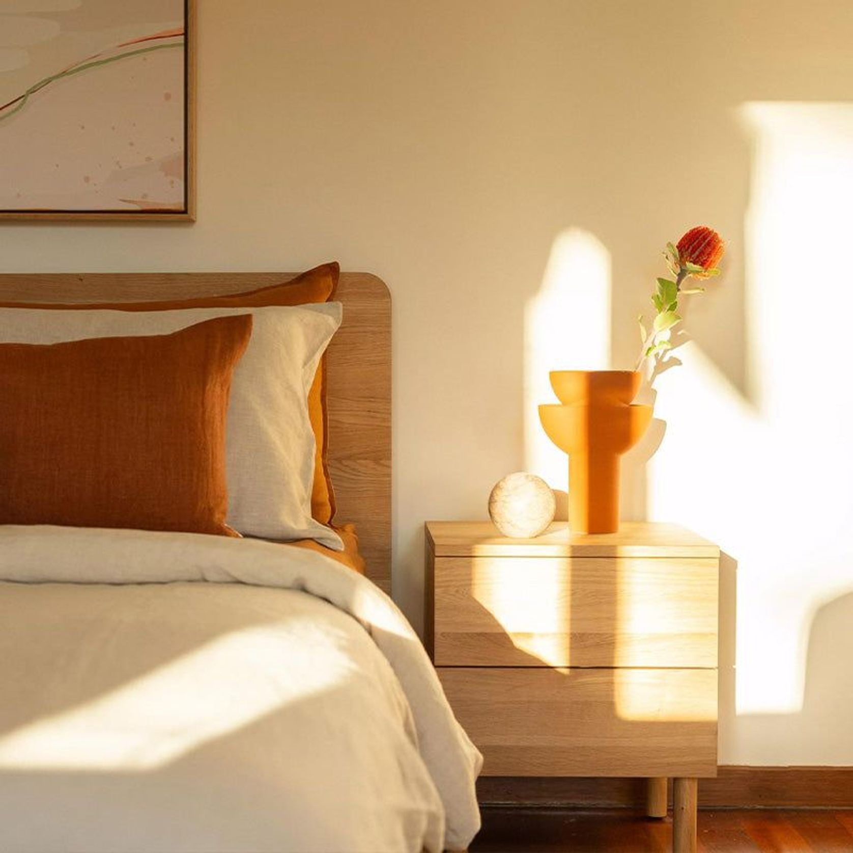 Harmony Bedside Table - Oak gallery detail image