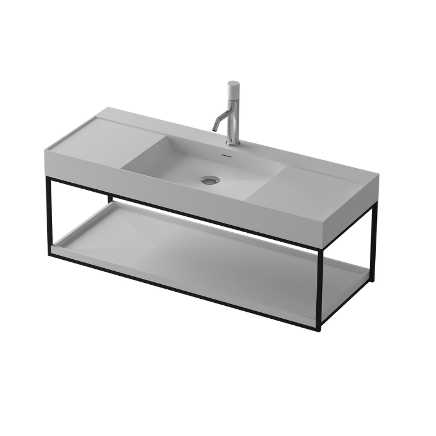 Solid Surface Wall Hung Vanity 1200mm G2733-0 gallery detail image
