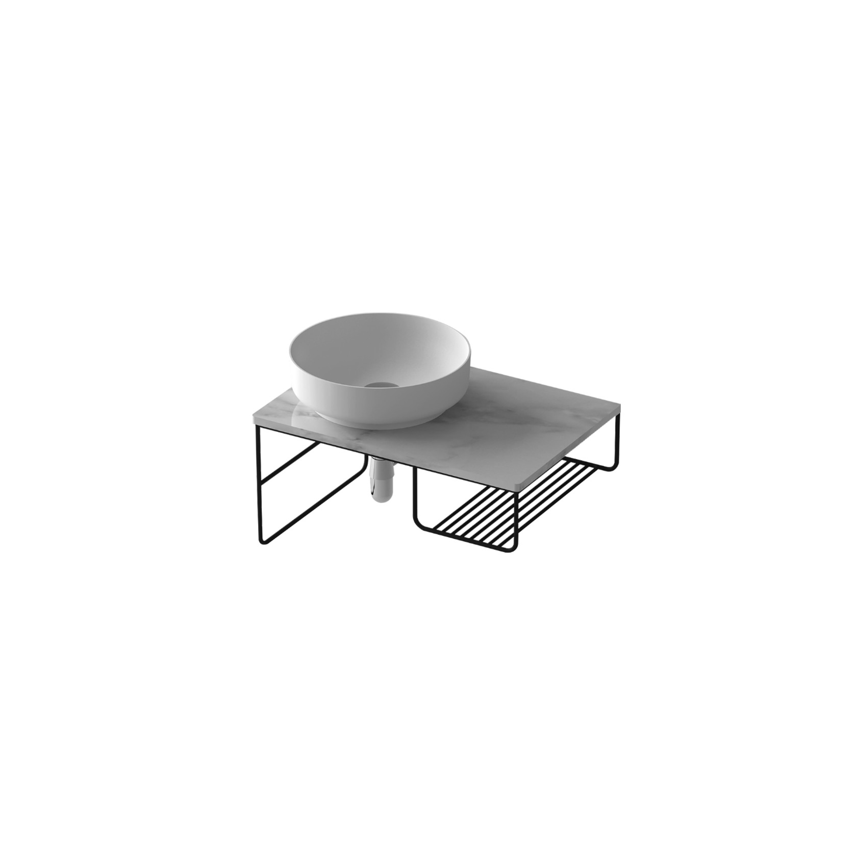 Slimline Wall Hung Basin G2736-0 700mm gallery detail image