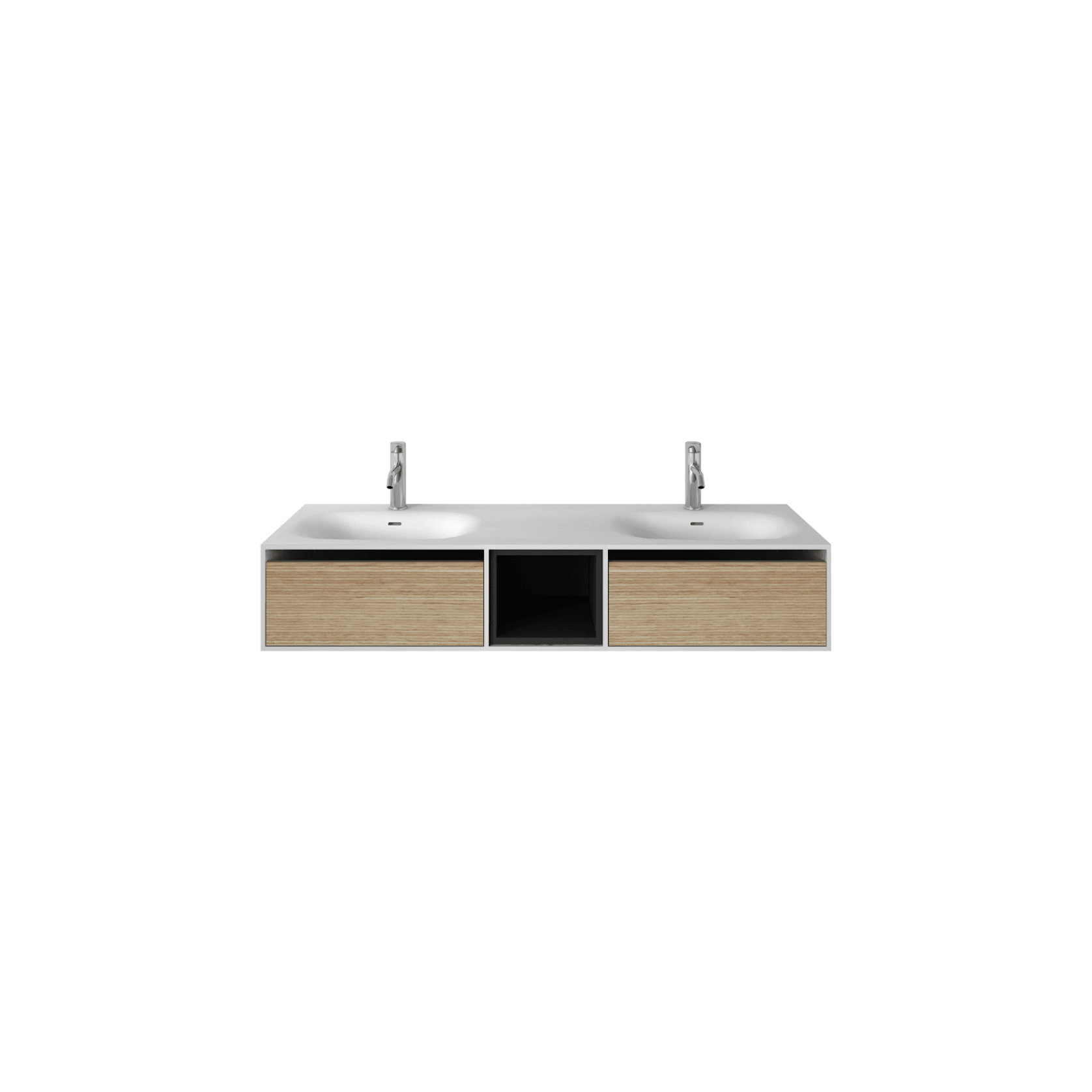 Wall Hung Timber Solid Surface 1500mm Vanity G38488-3 gallery detail image