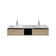Wall Hung Timber Solid Surface 1500mm Vanity G38488-3 gallery detail image