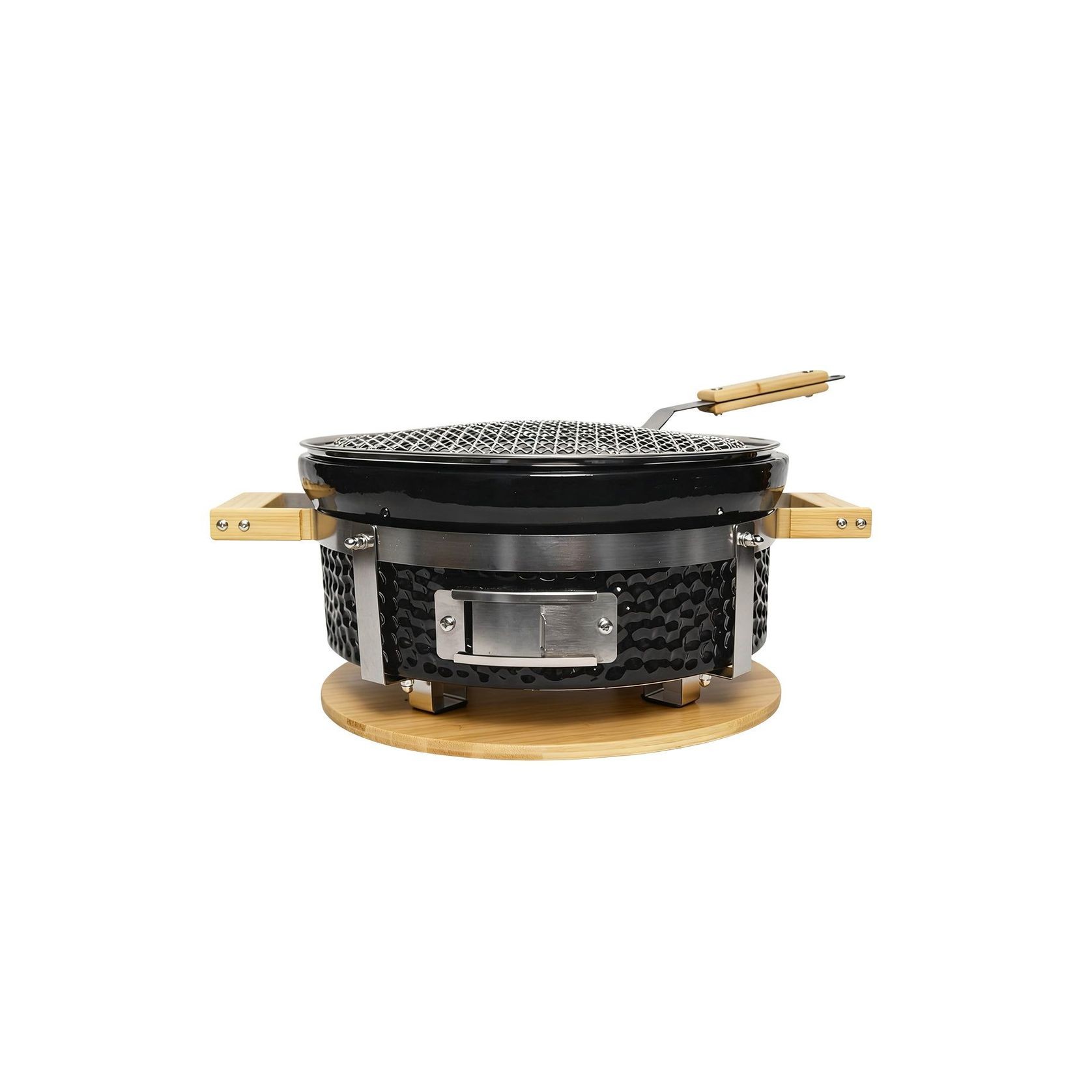 Hibachi Tabletop BBQ Grill with Searing Plate & Oil Tray - Round gallery detail image
